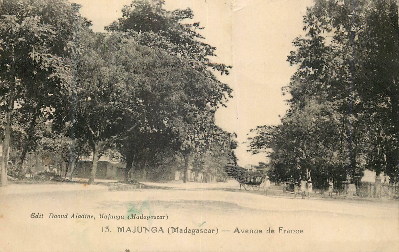CPA Majunga Madagascar Avenue de France 