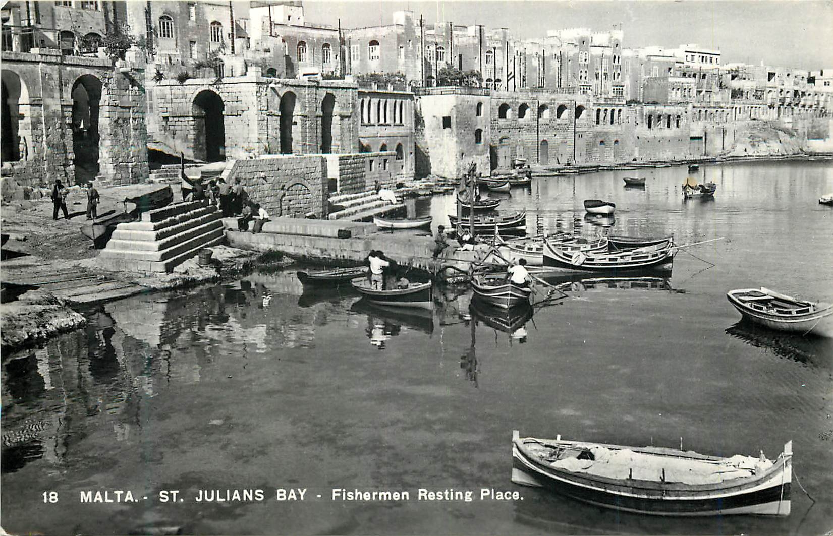 Malta - St. Julians Bay - Fishermen Resting Place — Bromofoto Milano, n°18