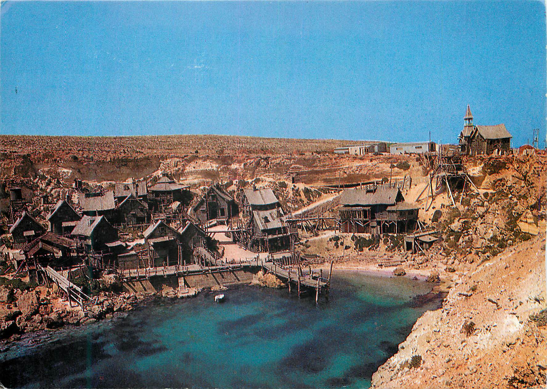 CPM Popeye Village Named after Holywood film shot on location Anchor Bay Malta 