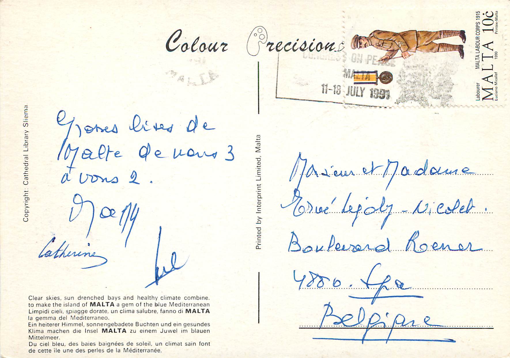 CPM Malta  — Rückseite