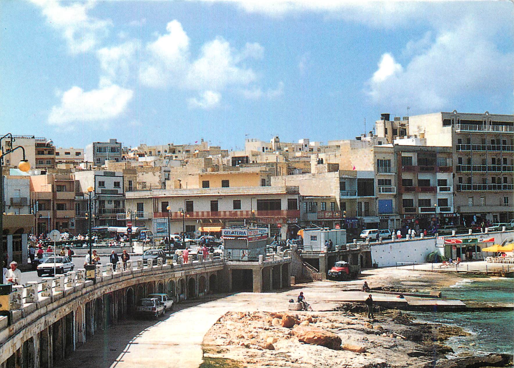 Vue de Bugibba — Malta — éditeur Click, n° de série 569