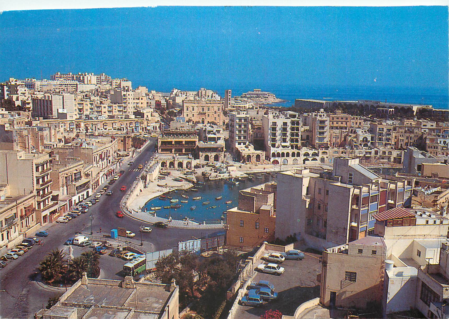 CPM Malta Aerial View of Spinola Bay 