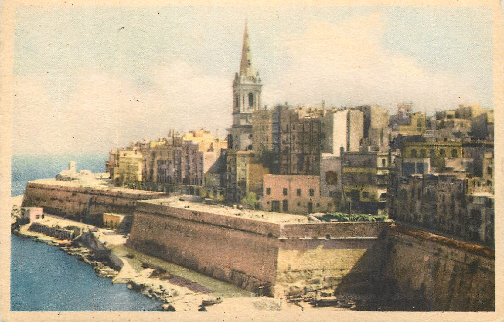 CPM Malta Marsamuscetto Landing Place Valletta 