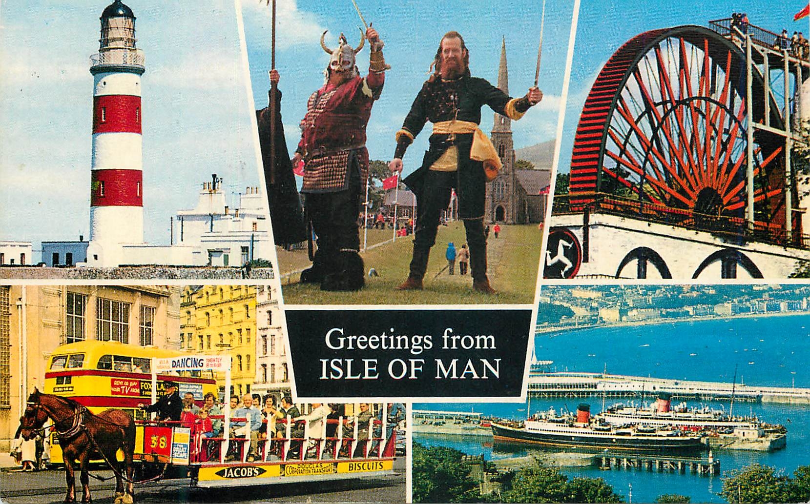 CPM Greeting from Isle of Man Viking Bateau