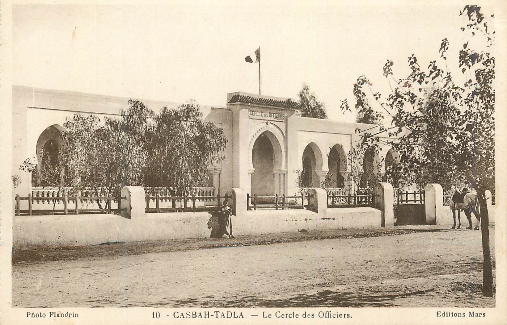 CPA Casbah Tadla Le Cercle des Officiers (militaria)