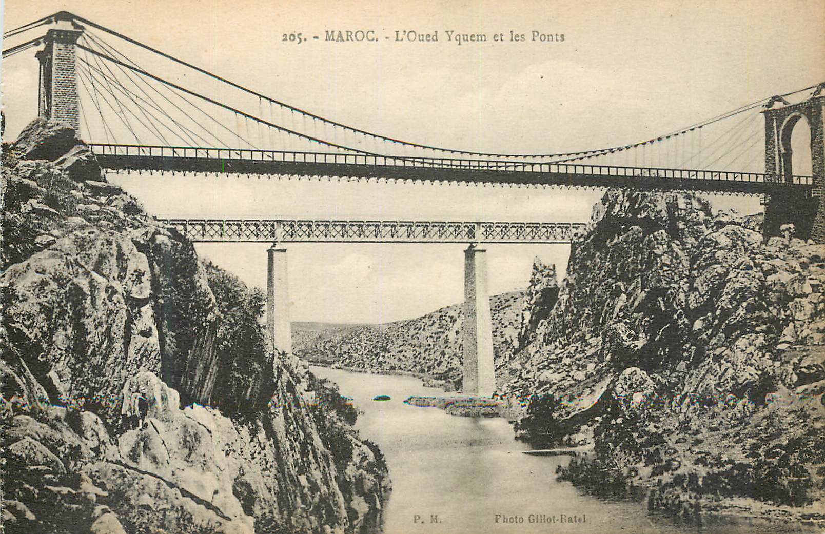 CPA Maroc L'Oued Yquem et les Ponts 