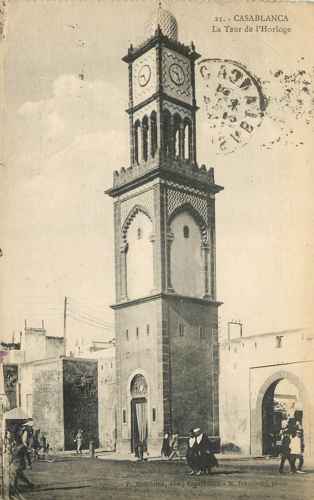 CPA Casablanca La Tour de l'Horloge 