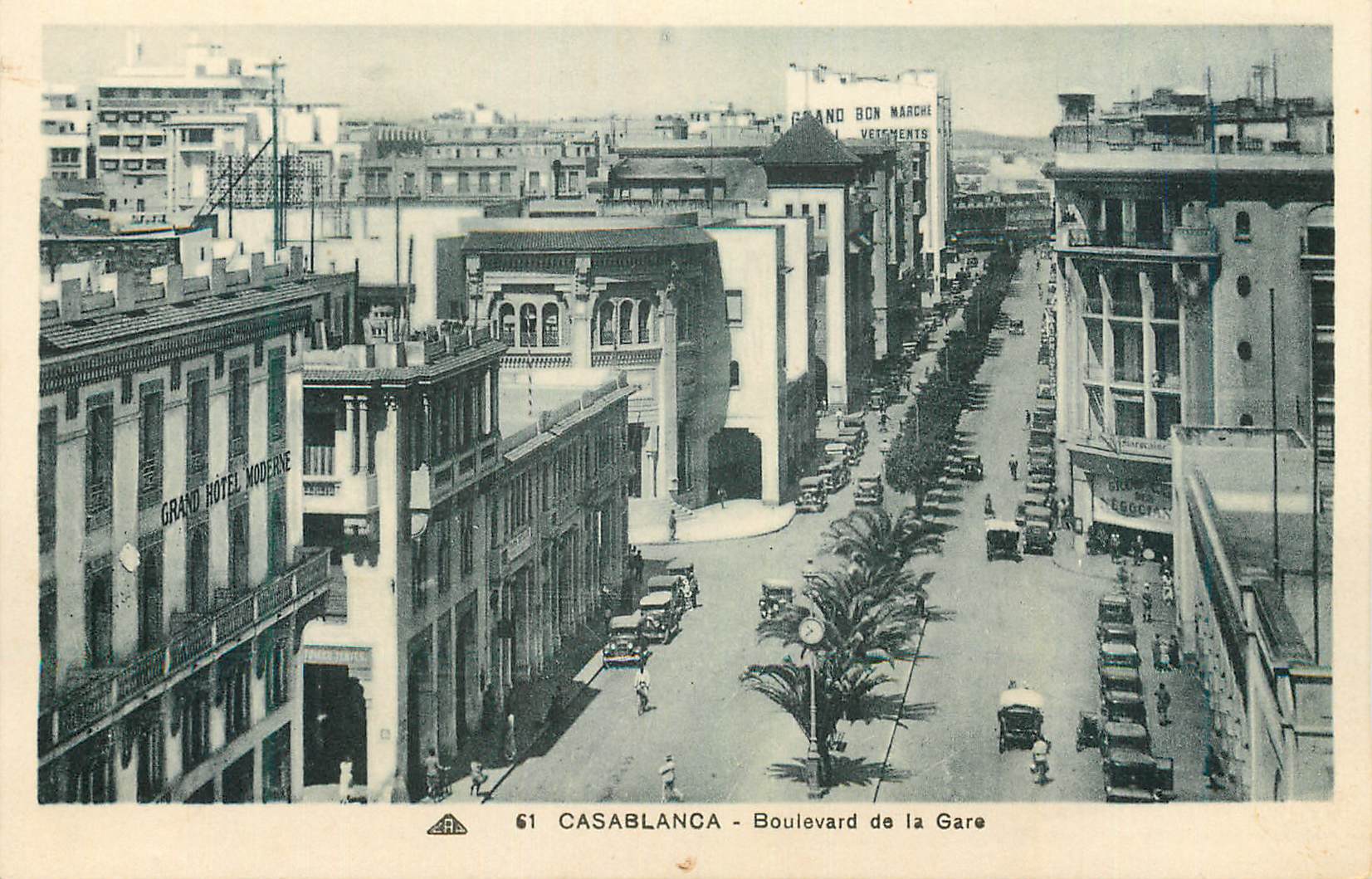 CPA Casablanca Boulevard de la Gare 