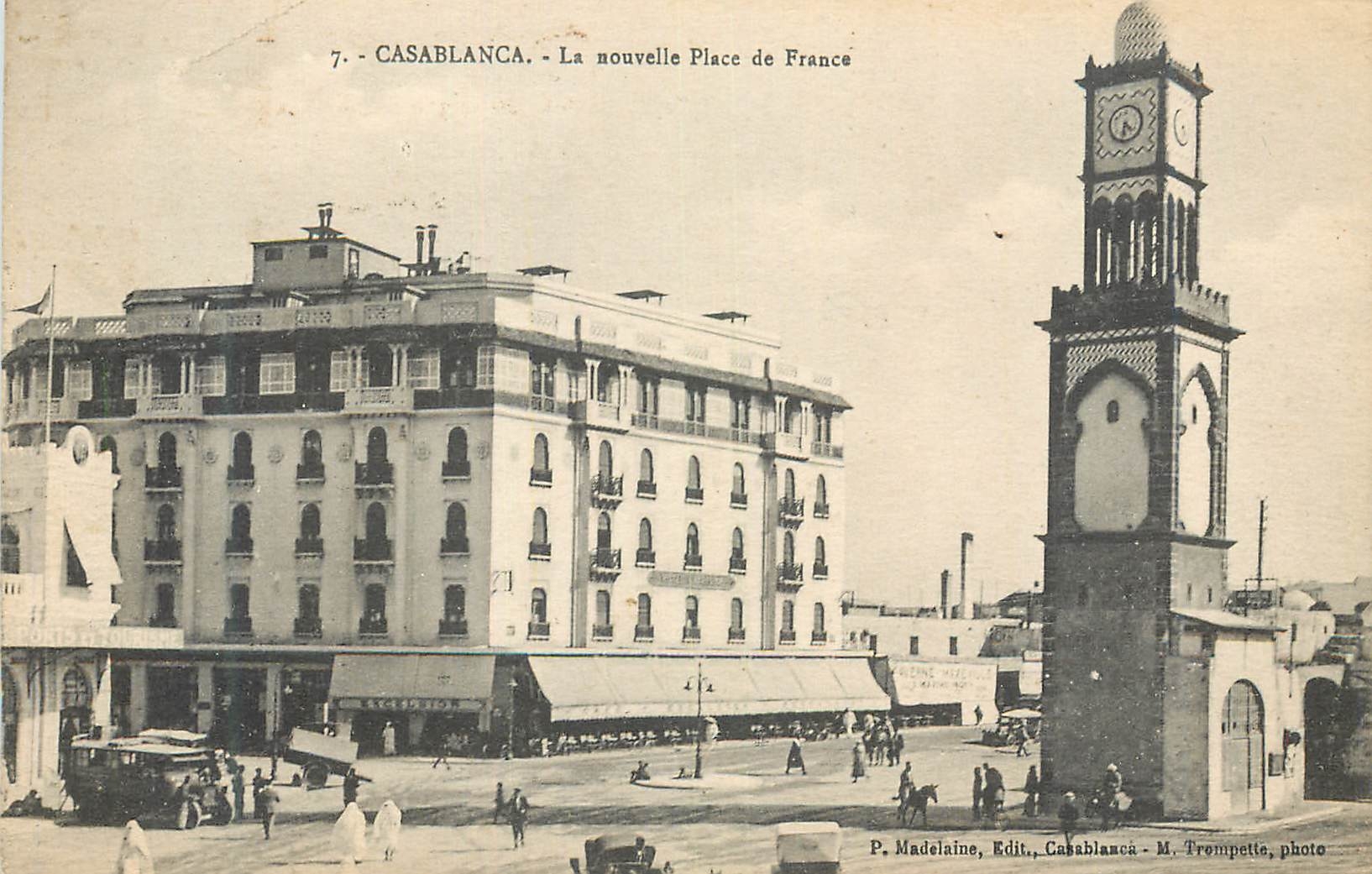 Casablanca - Die neue Place de France — P. Madelaine, Verlag, Casablanca - M. Trompette, Foto