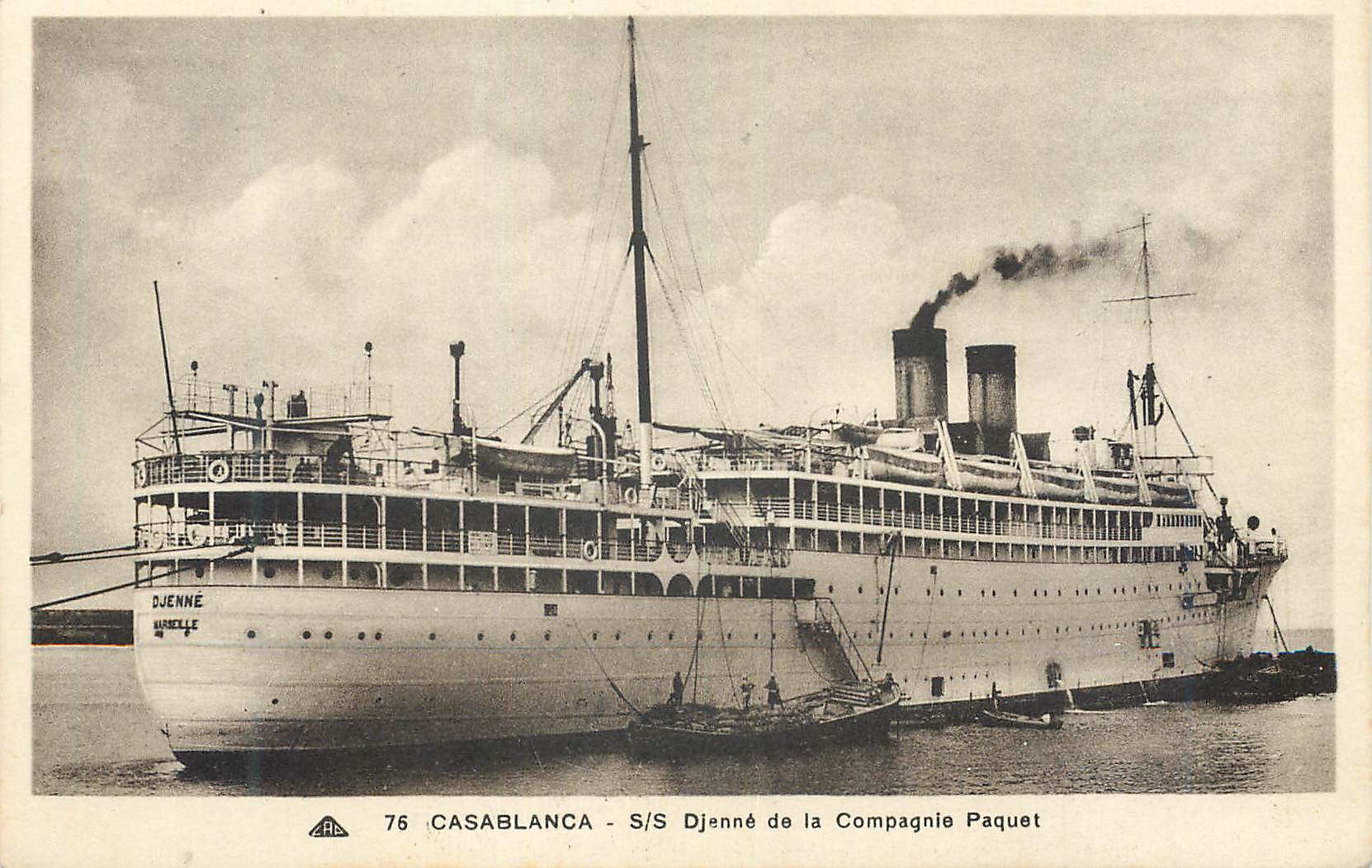 CPA Casablanca Djenne de la Compagnie Paquet 