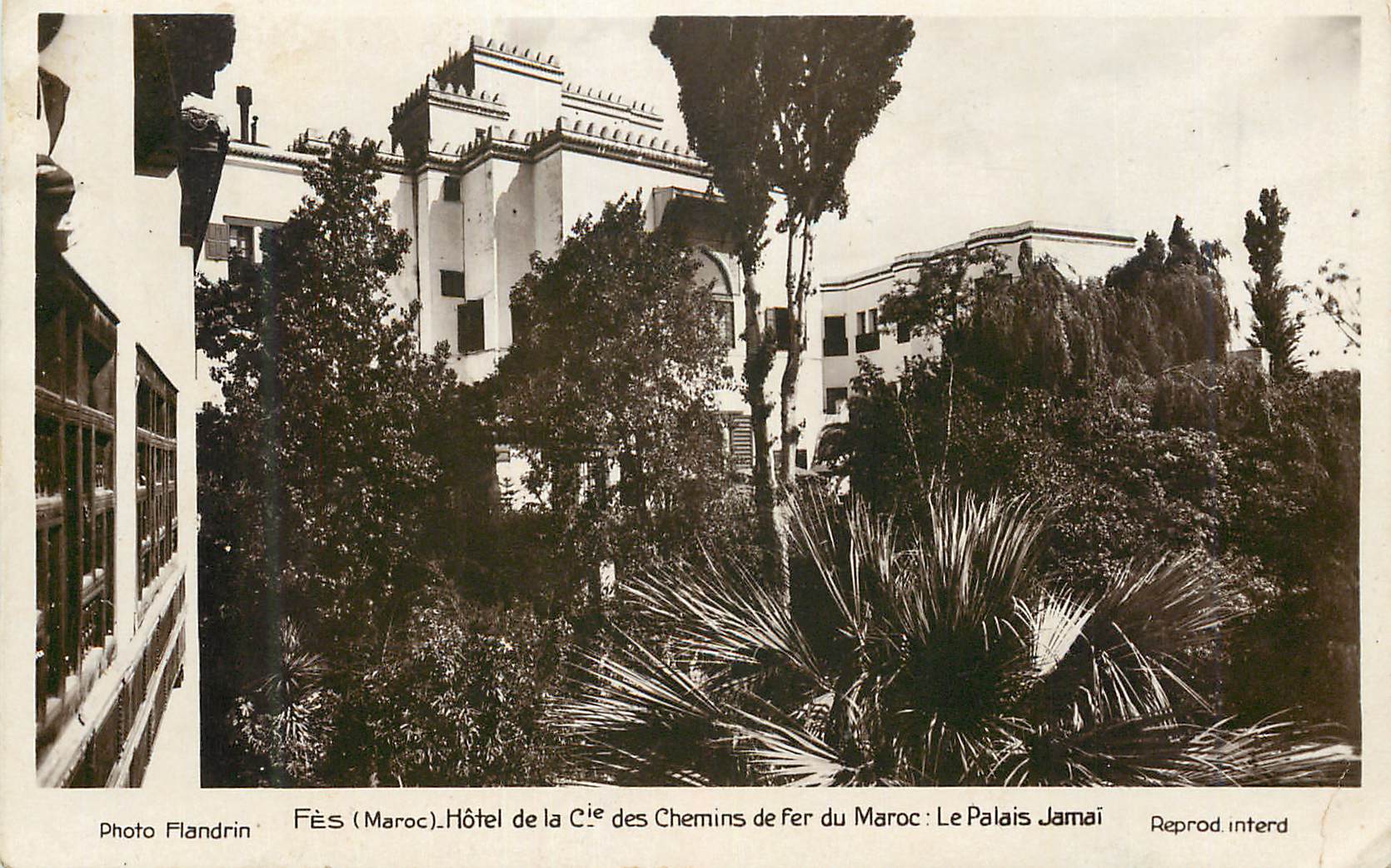 CPA Fes Maroc Hotel de la Cis des Chemins de Fer du Maroc Le Palais Jamai 