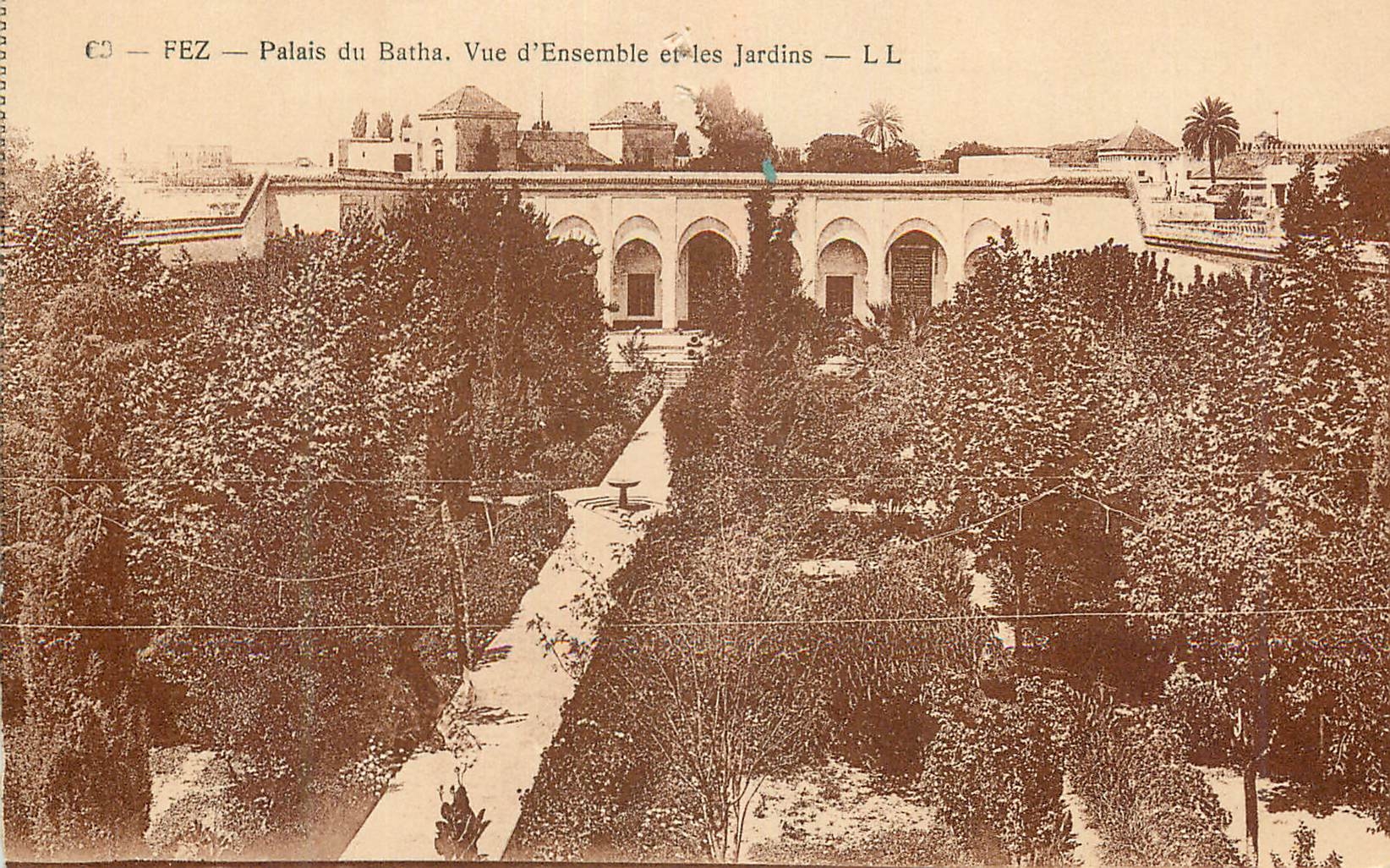 CPA Fez Palais du Batha Vue d'Ensemble et les jardins 