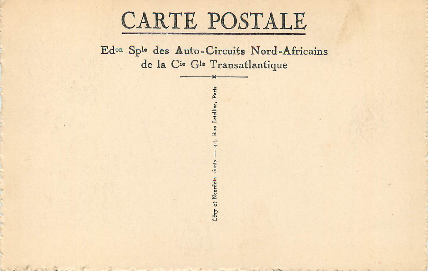 CPA Fes L'Horloge de Bou Anania Les 13 grands timbres — Rückseite