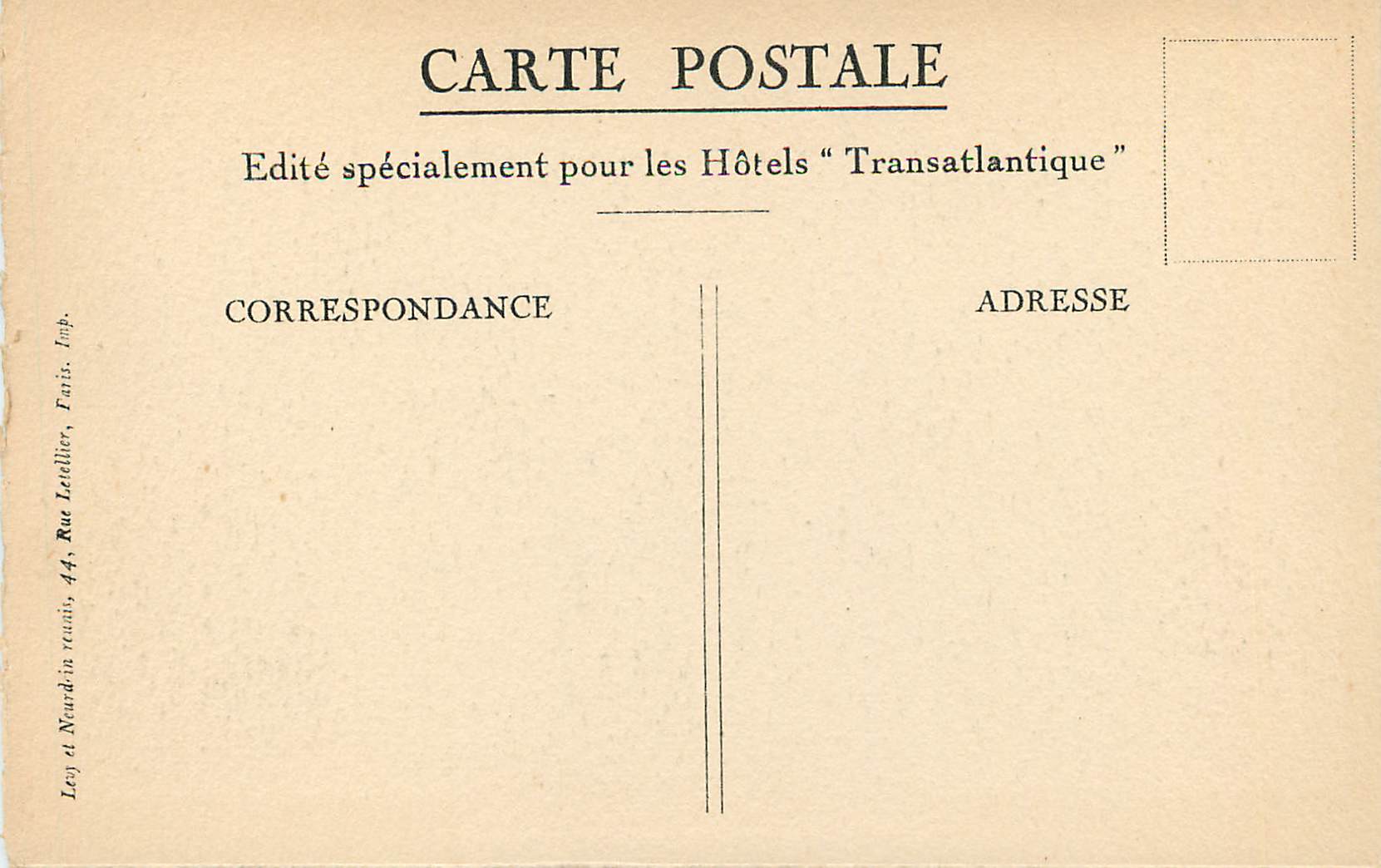 CPA Rabat La Tour Hassan  — Rückseite