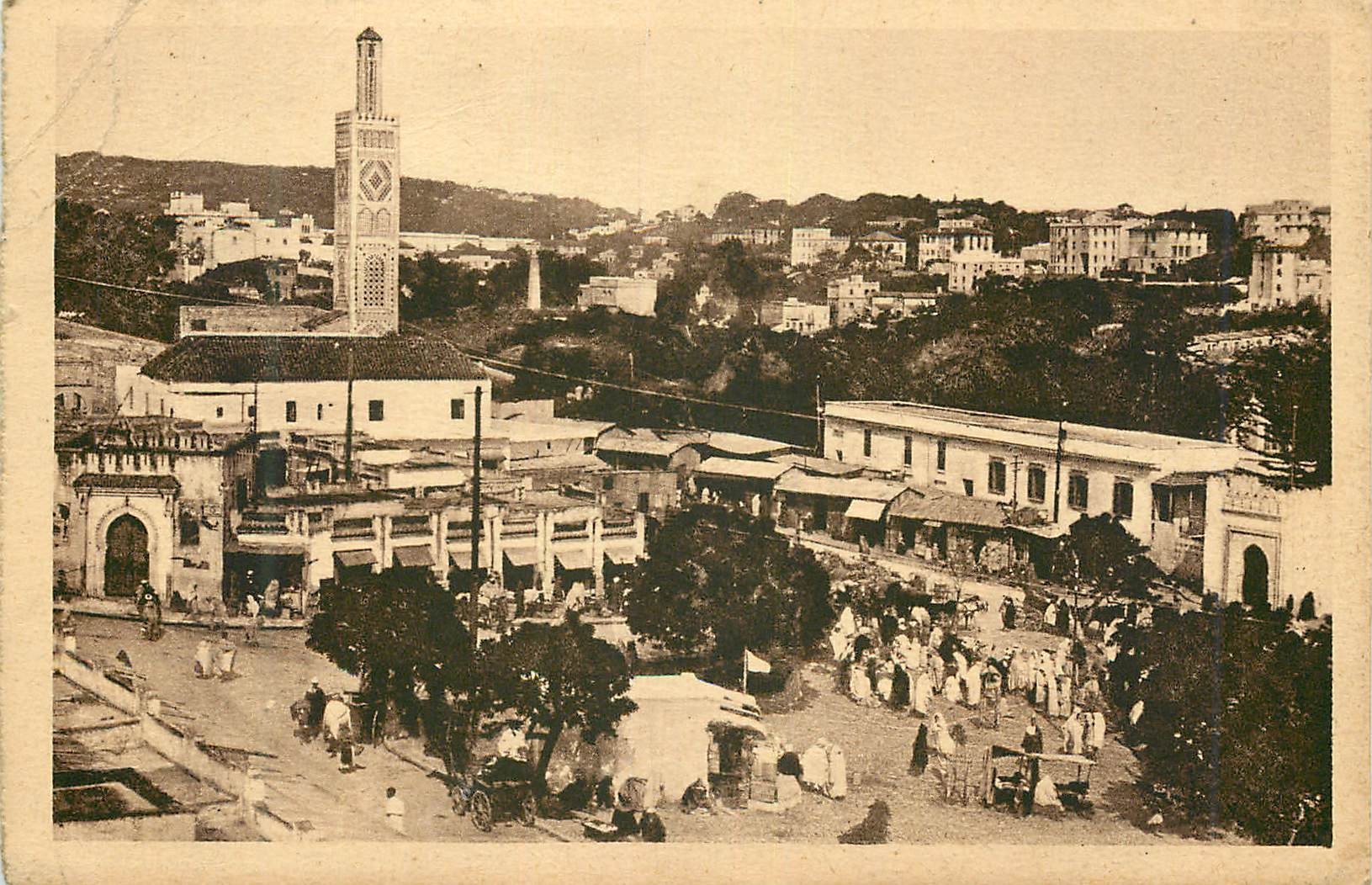 CPA Tanger Le Grand Sokko la Mendoubia et le Marshan 