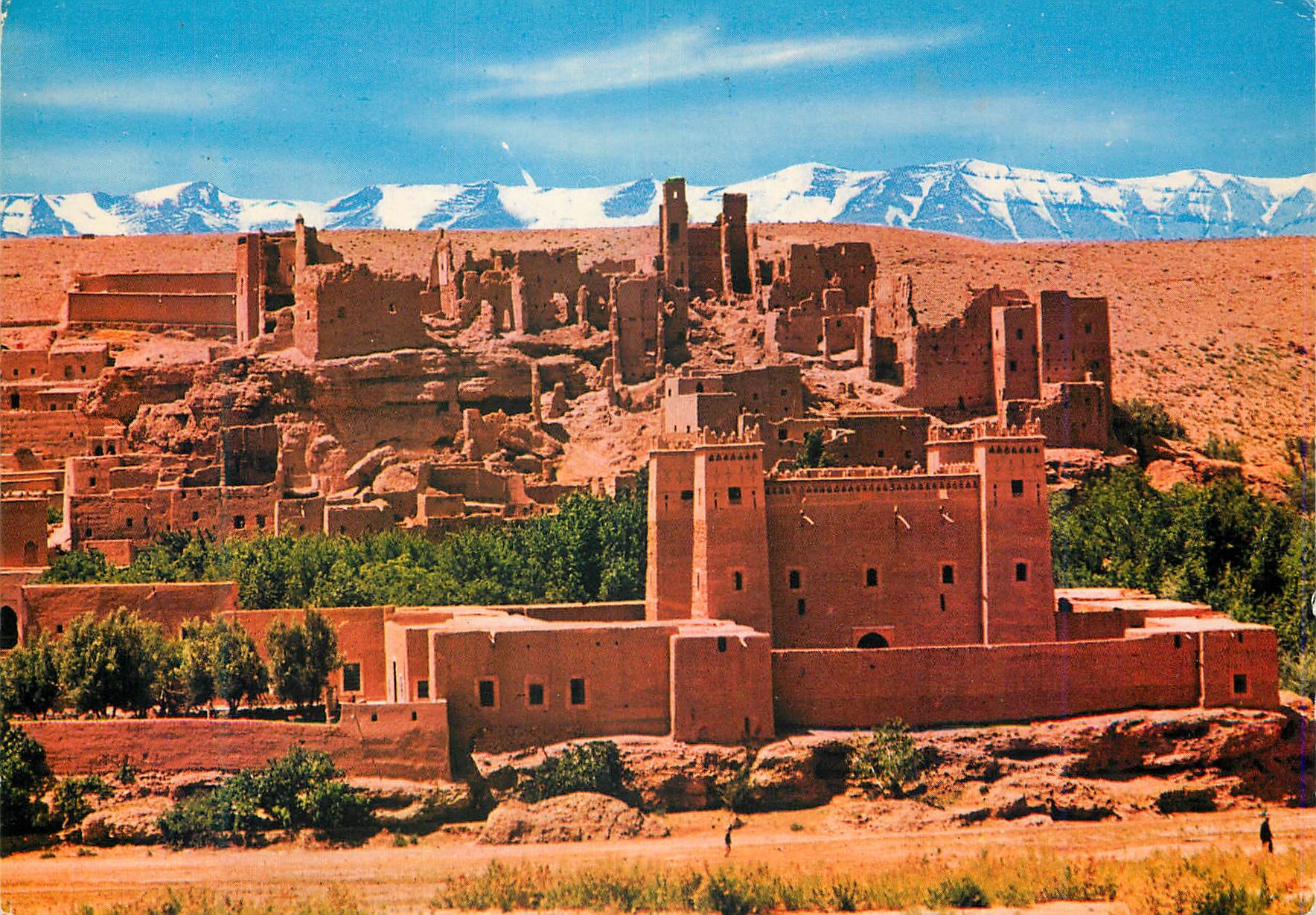 CPM Maroc pittoresque Kasbah et la chaine de l Atlas 