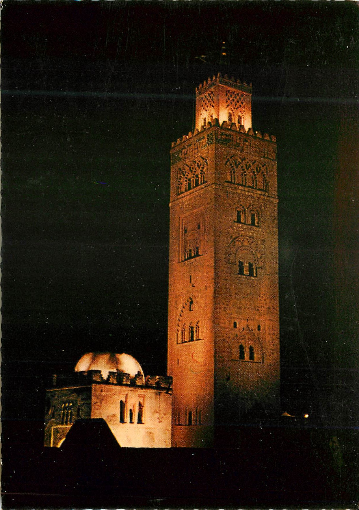 CPM Le Maroc pittoresque La Koutouia de nuit 
