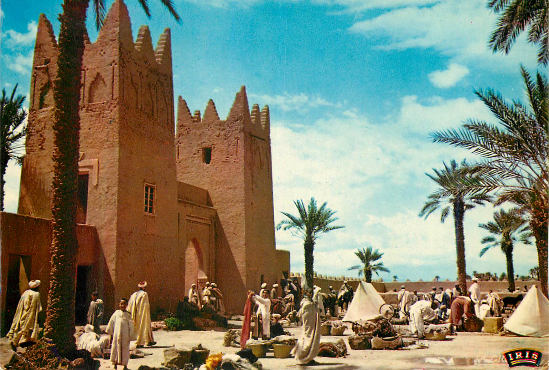 CPM Scenes et types du Maroc Souk de Tinjdat 