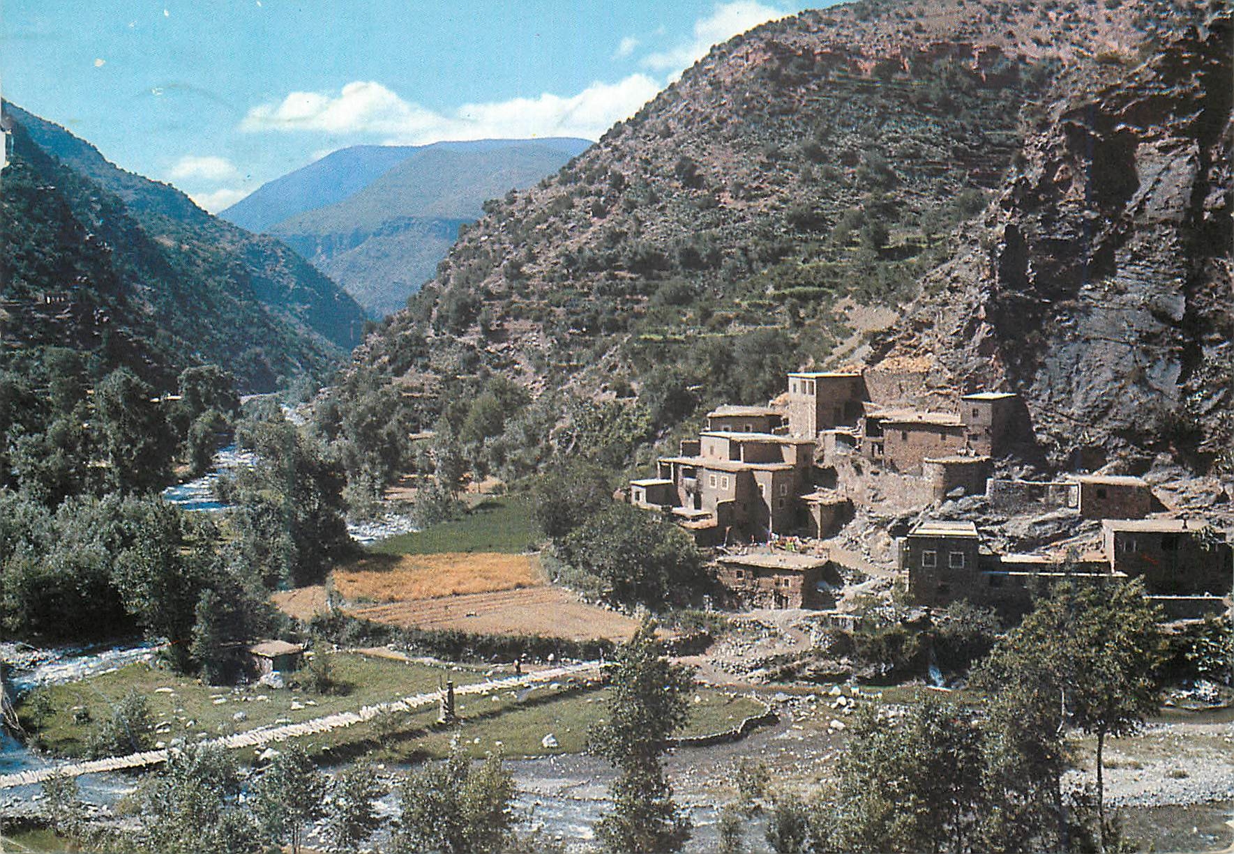CPM Maroc Infini Village dans la vallee de l Ourika 