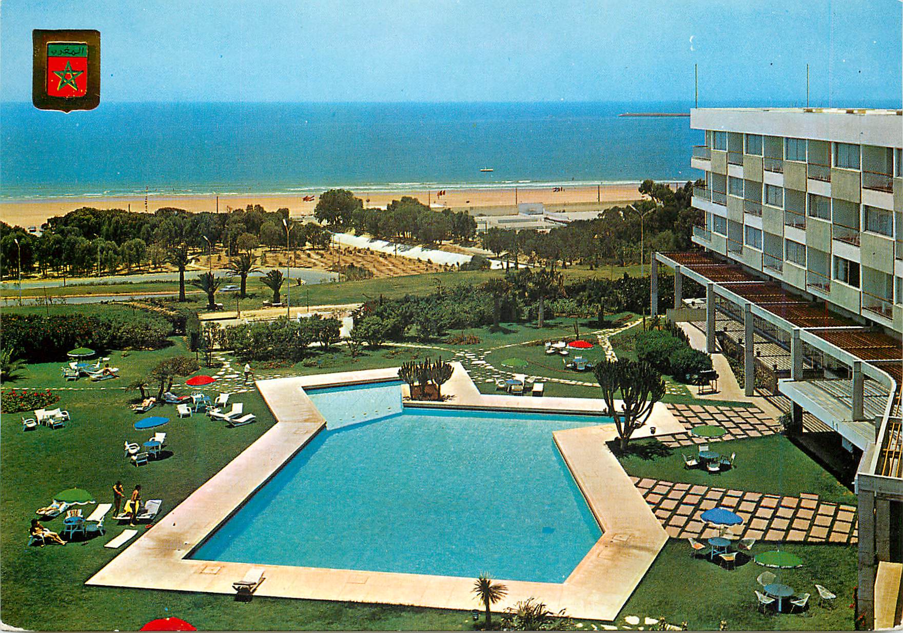 CPM Agadir Marhaba Hotel Vue panoramique de la Plage 