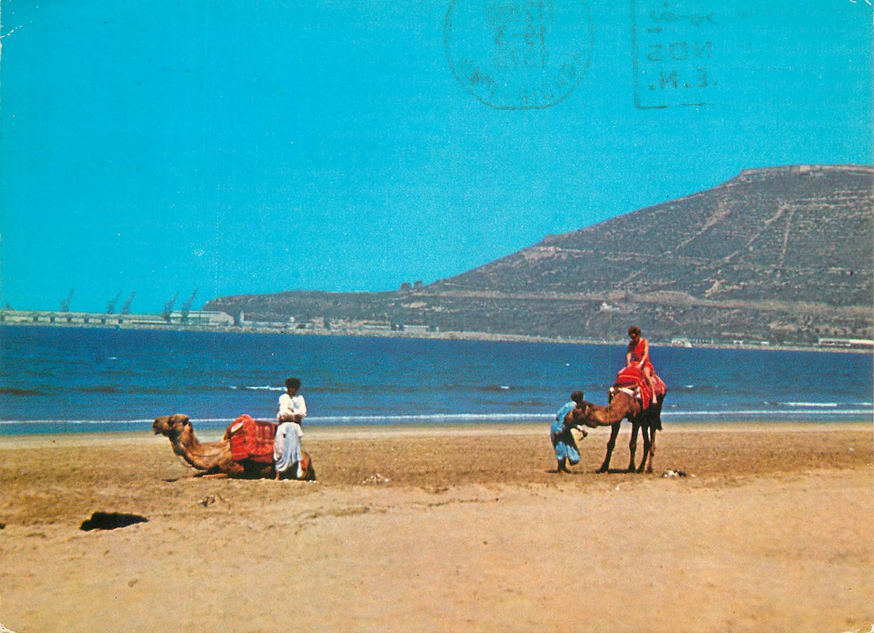CPM Agadir Oufella vue de la plage du Club Mediterranee 