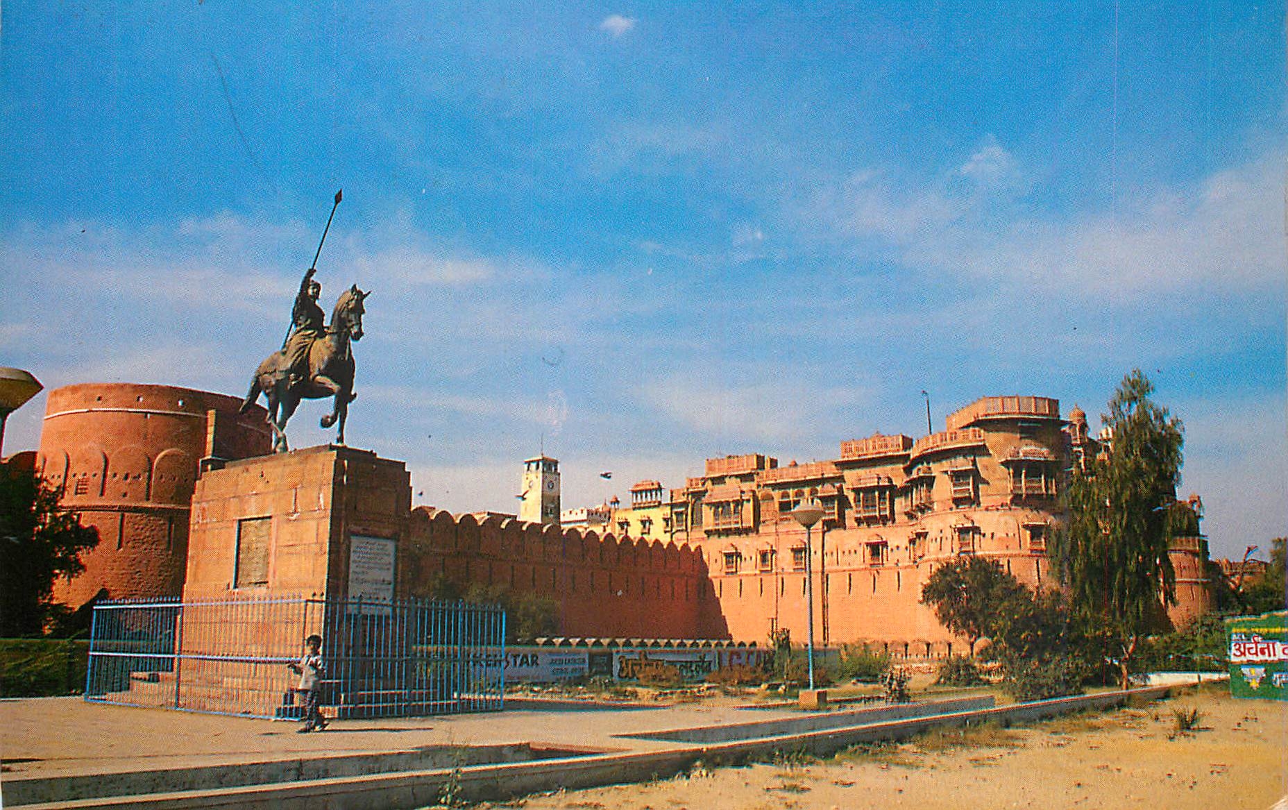 CPM Bikaner Port Fort view from Rao Bikaji Statue Side 