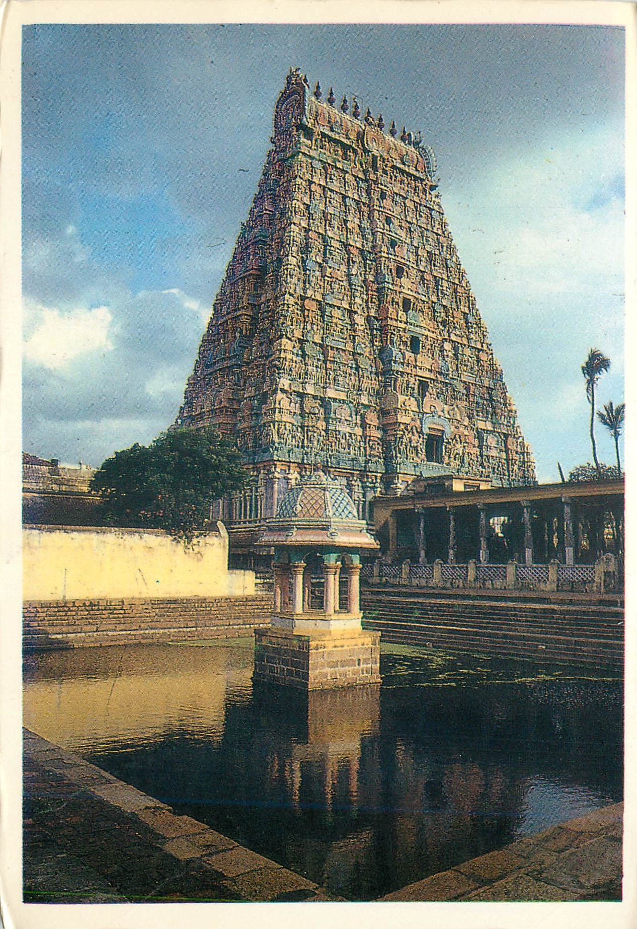 Moderne Ansichtskarte Kumbeswarat-Tempel Kumbakonam Tamilnadu S India