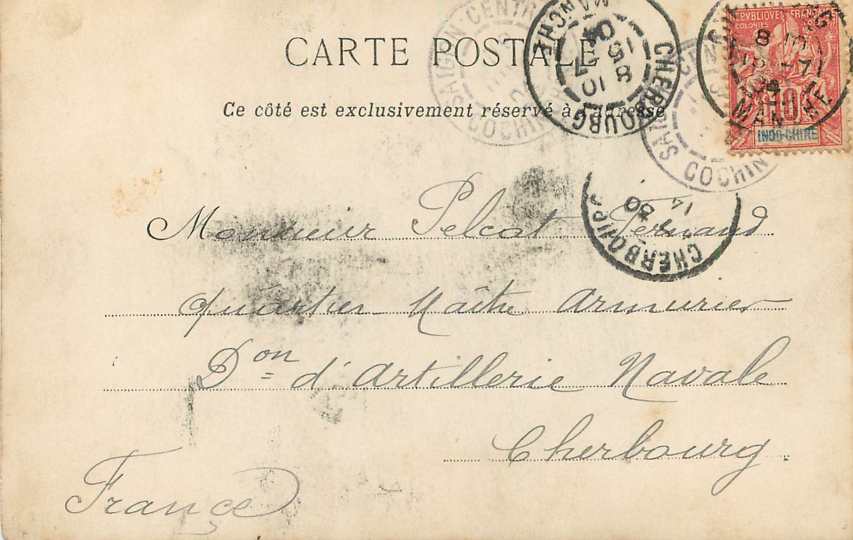 CPA Coin d Arroyo pres de la route basse de Cholon  — Rückseite