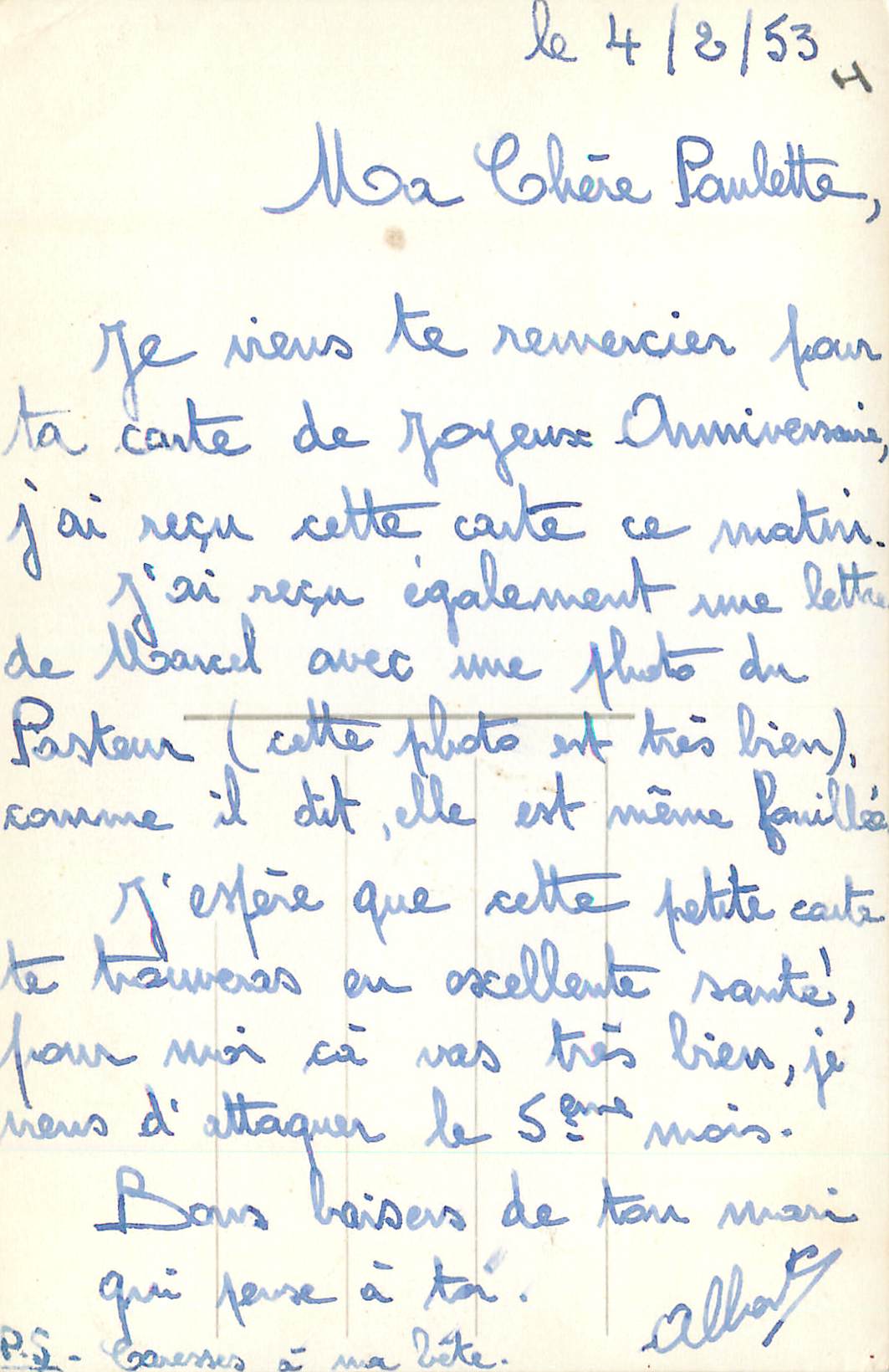 CARTE PHOTO Canne a sucre — Rückseite