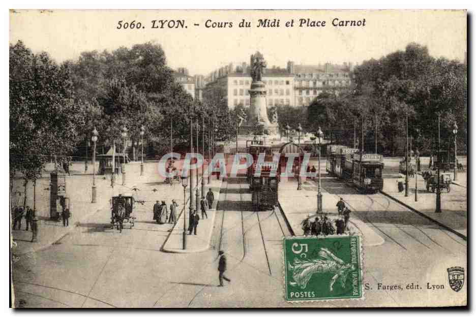 Lyon-Cours du Midi et Place Carnot-CPA