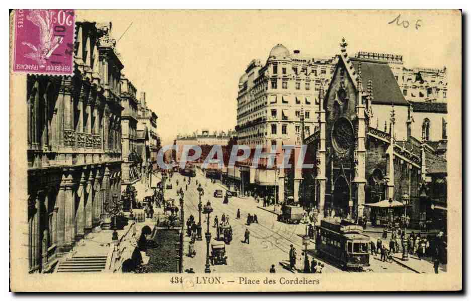 Lyon- Place des Cordeliers - CPA