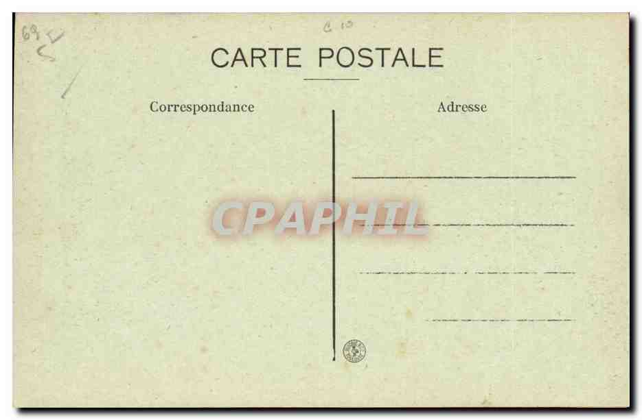 LYON — Hôtel de Ville — E. R. — Verso