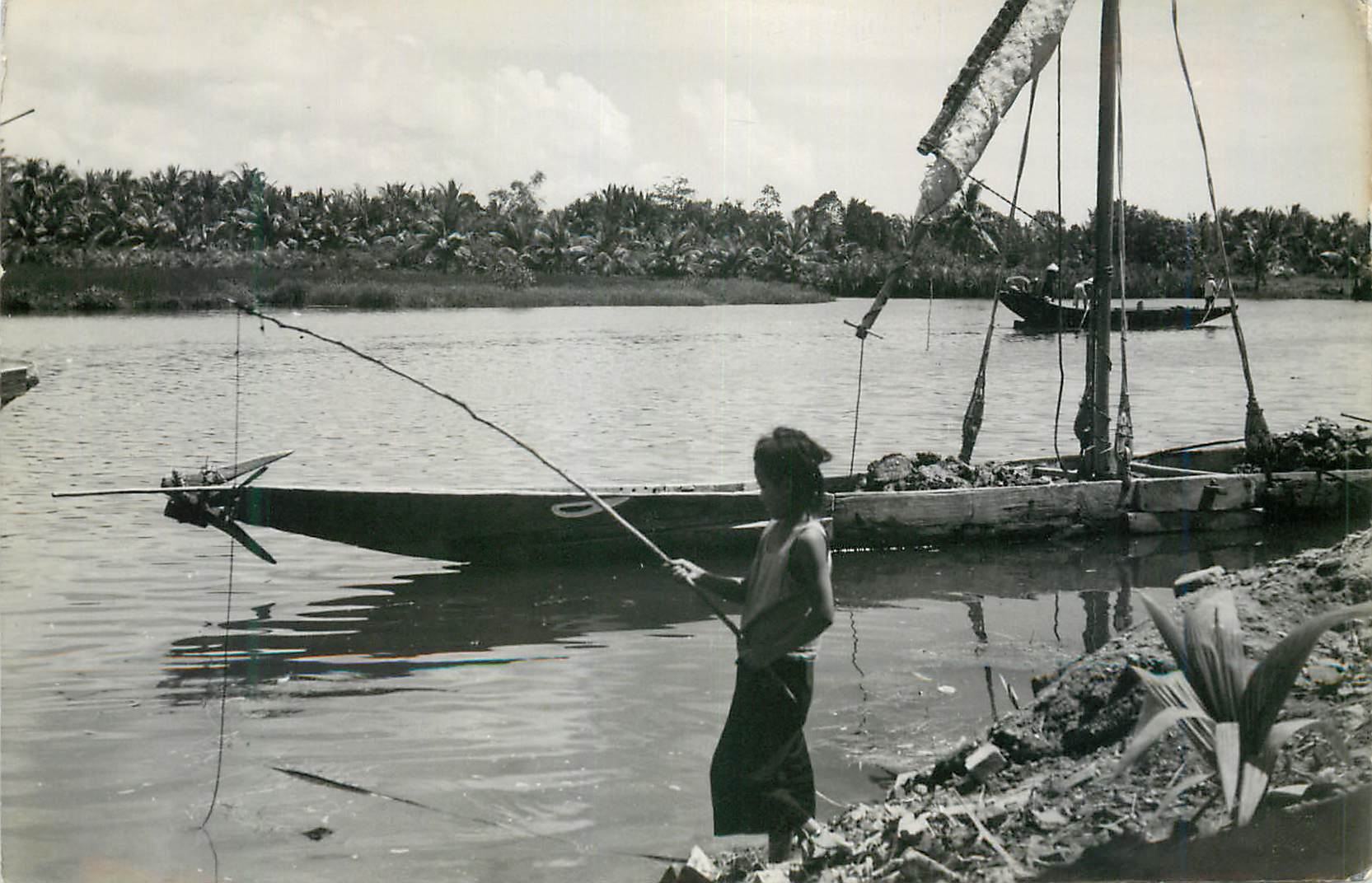 CARTE PHOTO Peche 