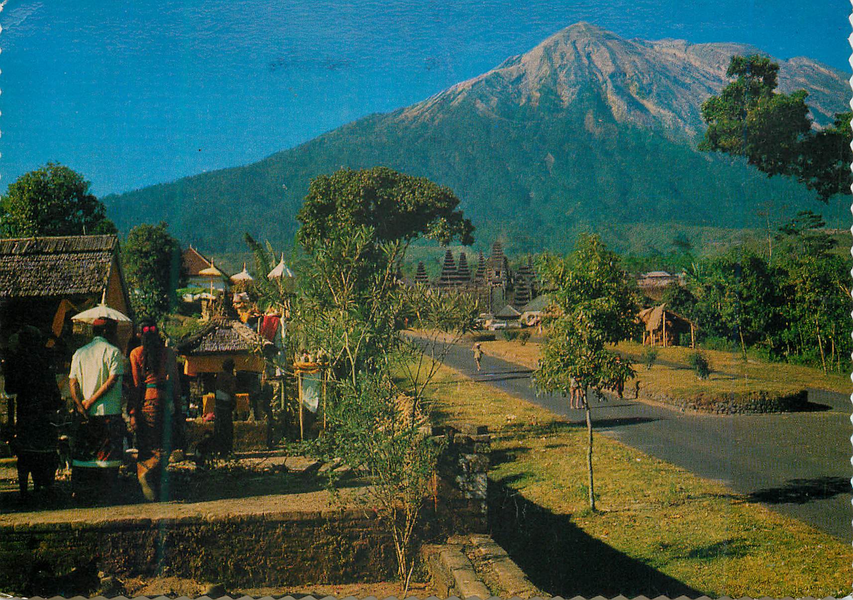 CPM Besakih Bali Mt Agung with the largest temple on its slope 