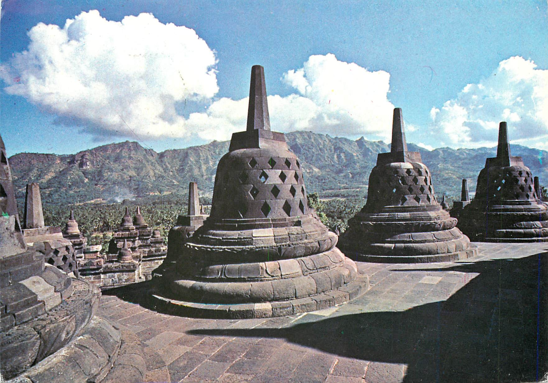 CPM Stupa is from Borobudur The Biggest Buddhist Temple in Central Java Indonesia 