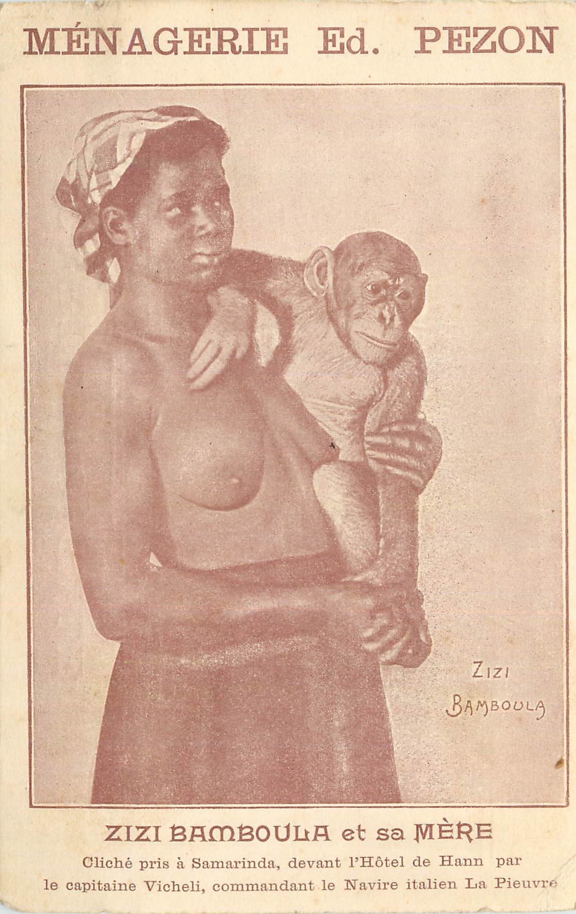 CPM Zizi Bamboula et sa Mere Singe Chimpanze