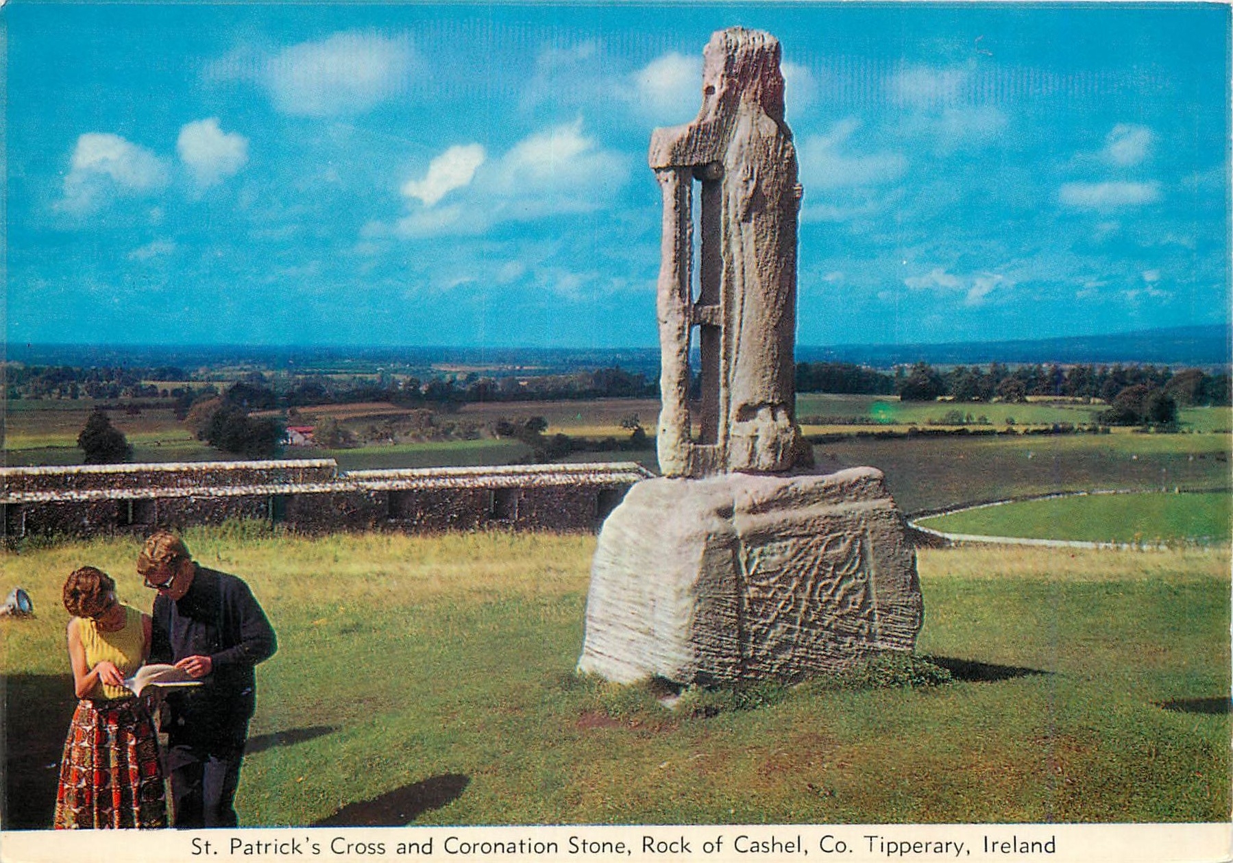 CPM St Patricks cross and coronation stone Rock of Cashel Co Tipperary Ireland 