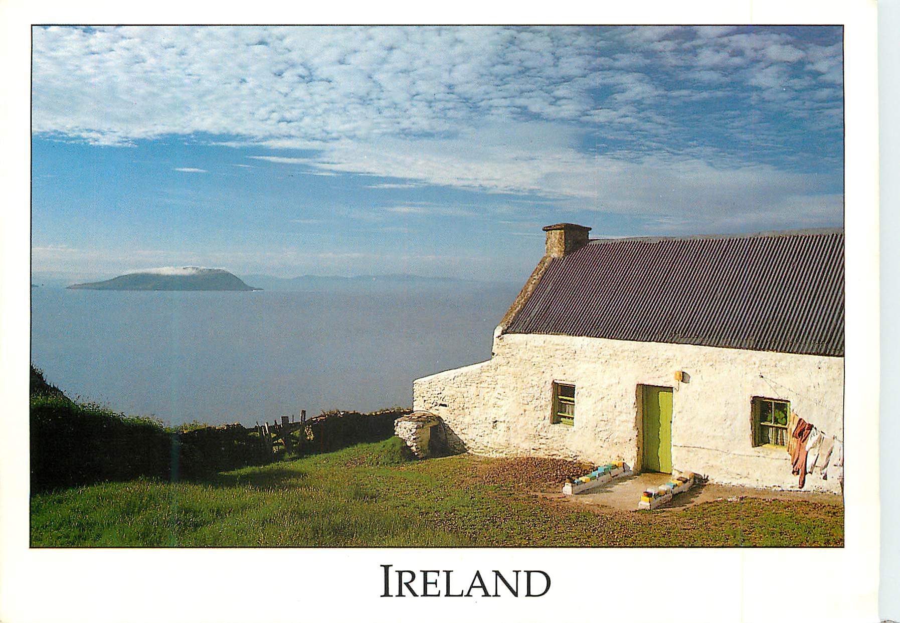 CPM Ireland Cottage on the ring of Kerry with Scariff Island and the West Cork coast in the distance 