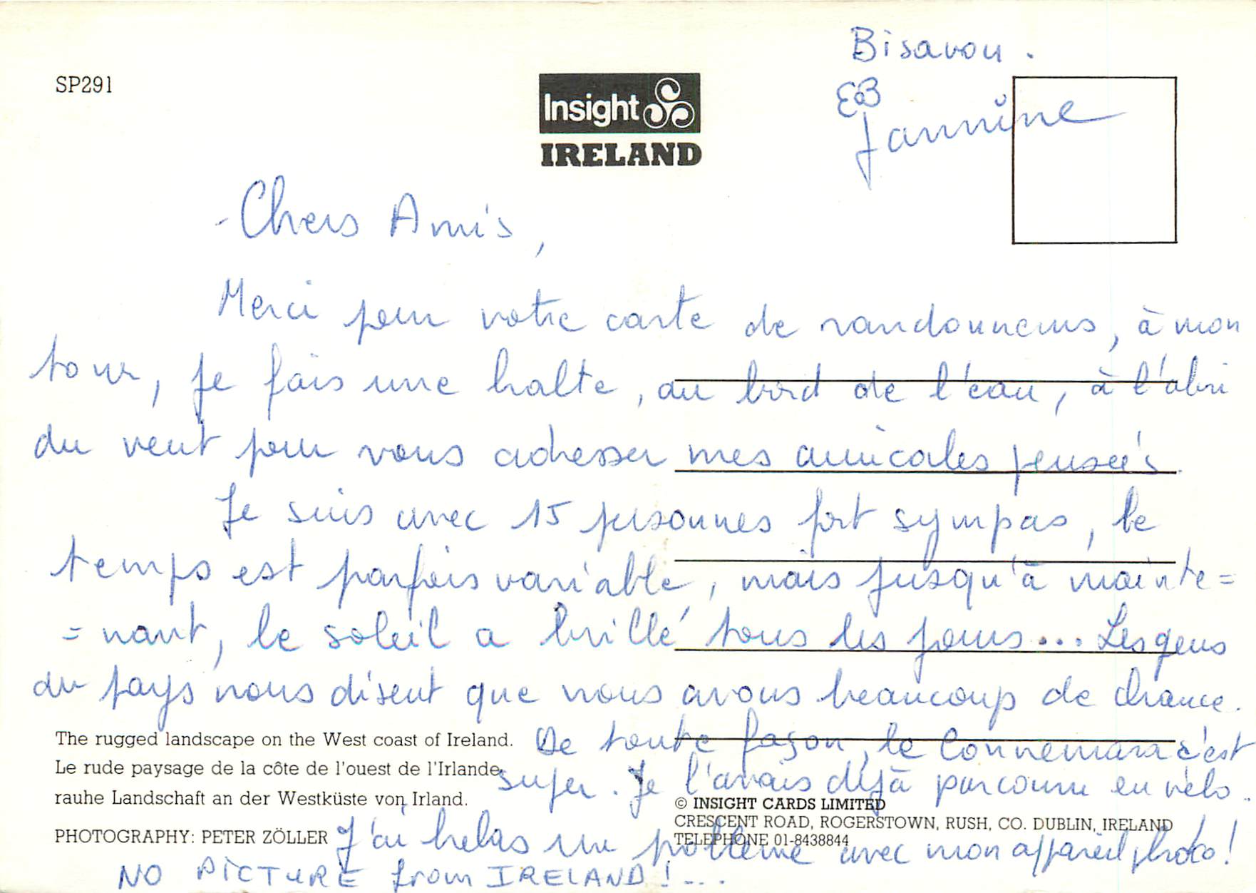 CPM Ireland Le rude paysage de la cote de l ouest de l Irlande  — Rückseite