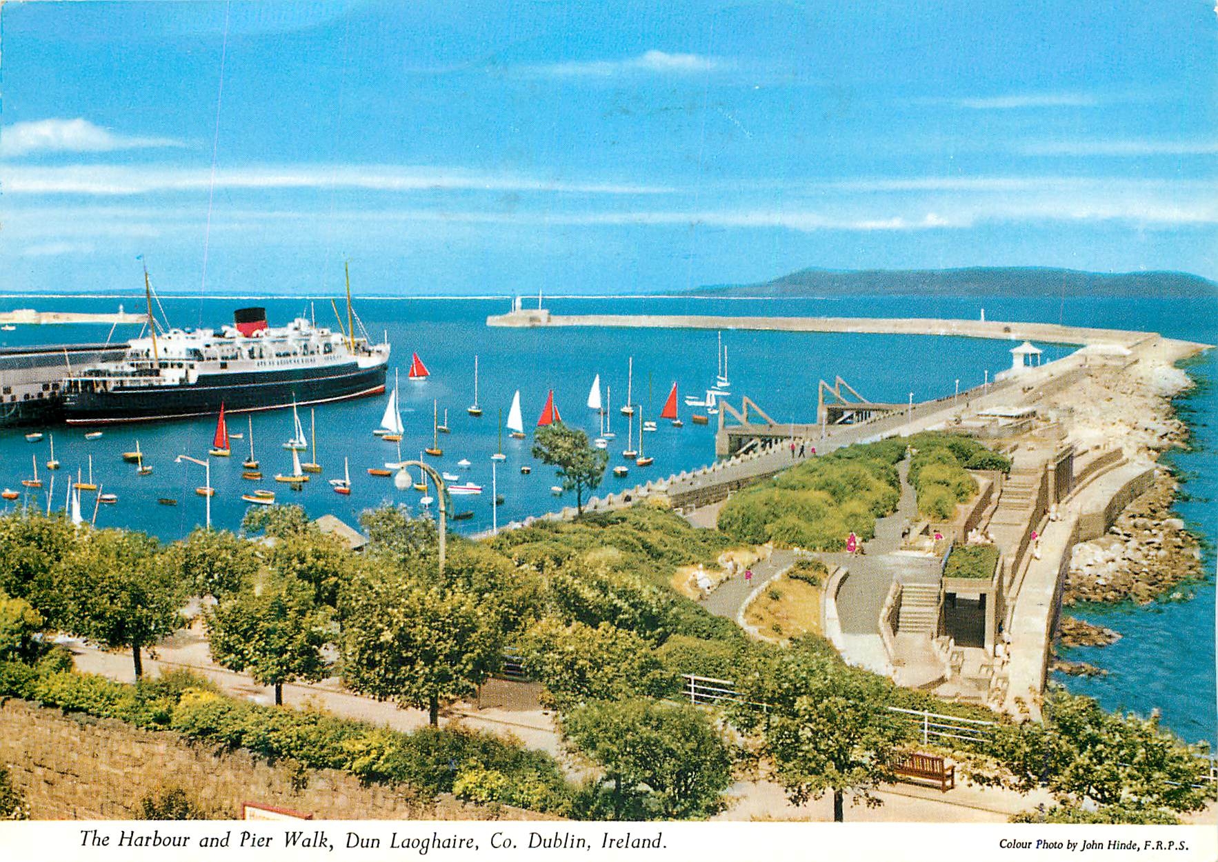 CPM The Harbour and Pier Walk Dun Laoghaire Co Dublin Ireland Bateau