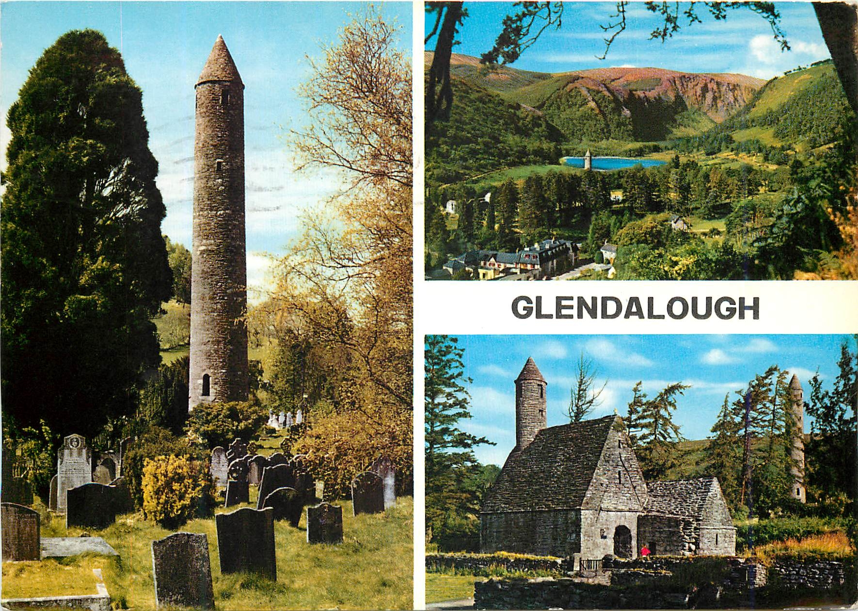 CPM Glendalough Here in the sixth century St Kevin founded a monastery from which grew the monastic city of Glendalough 