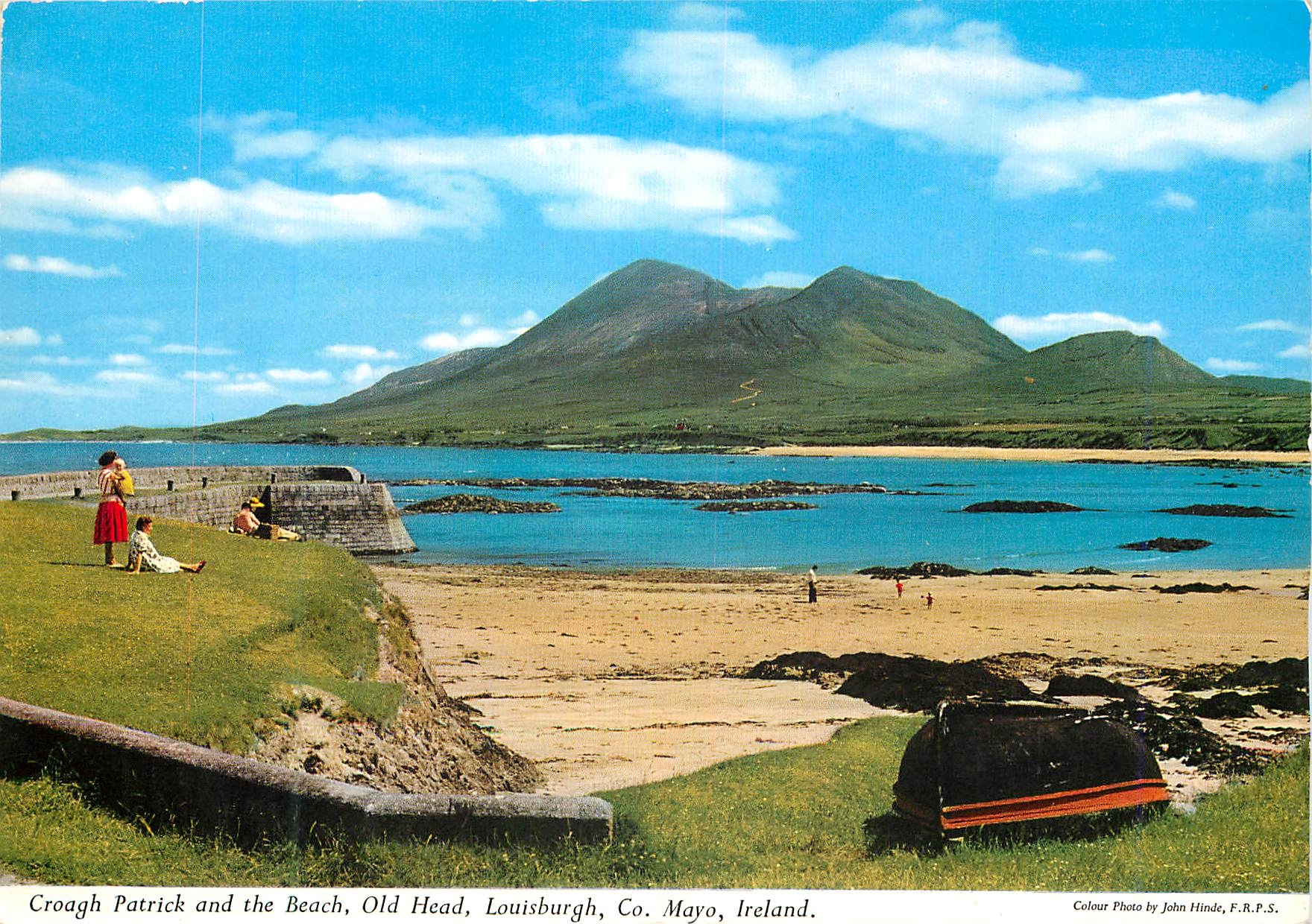 CPM Croagh Patrick and the Beach Old Head Louisburgh Co Mayo Ireland 