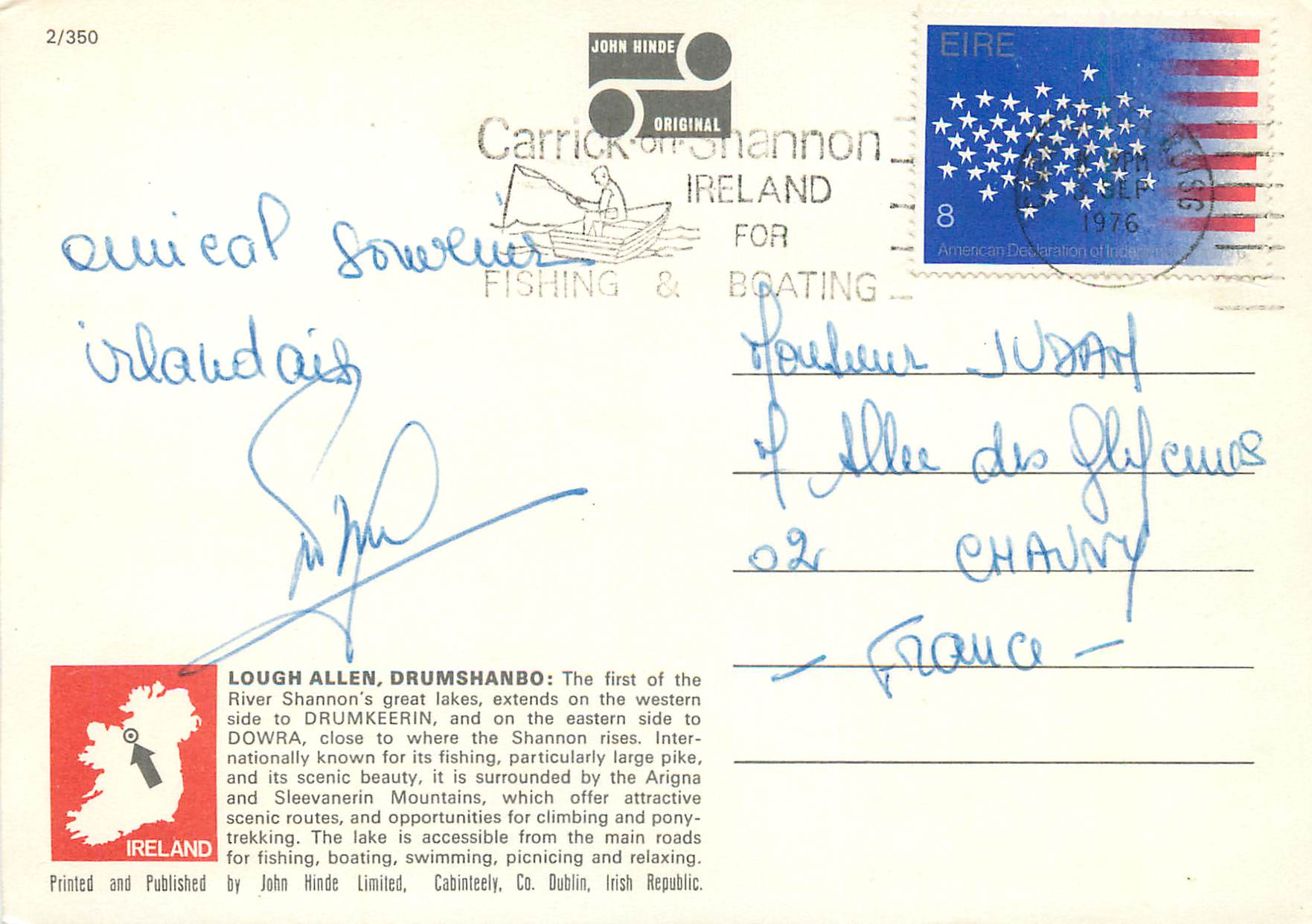 CPM Lough Allen Co Leitrim Ireland  — Rückseite