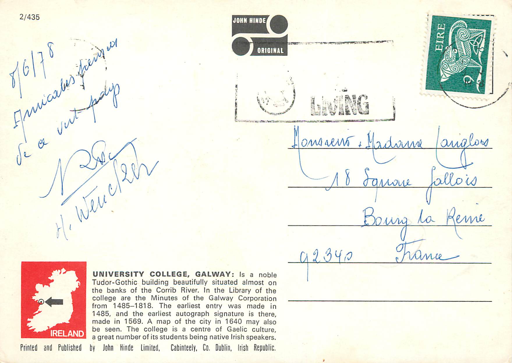 CPM University College Galway City Ireland  — Back