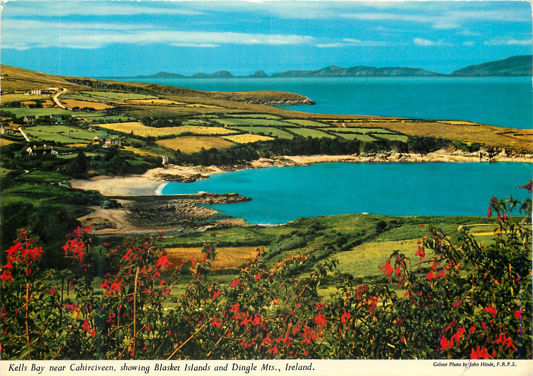 CPM Kells Bay near Cahirciveen showing Blasket Islands and Dingle Mts Ireland 