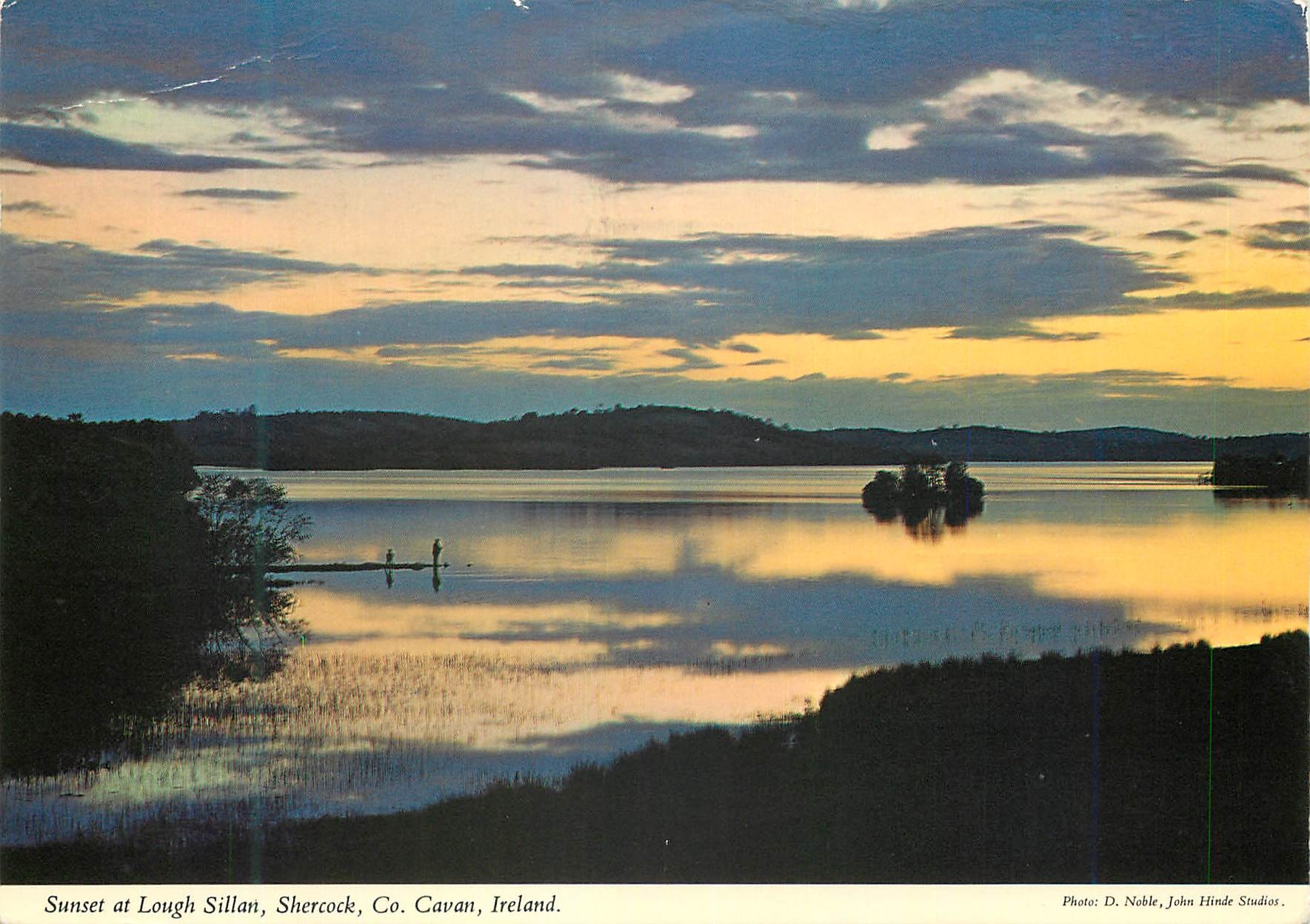 CPM Sunset at Lough Sillan Shercock Co Cavan Ireland 