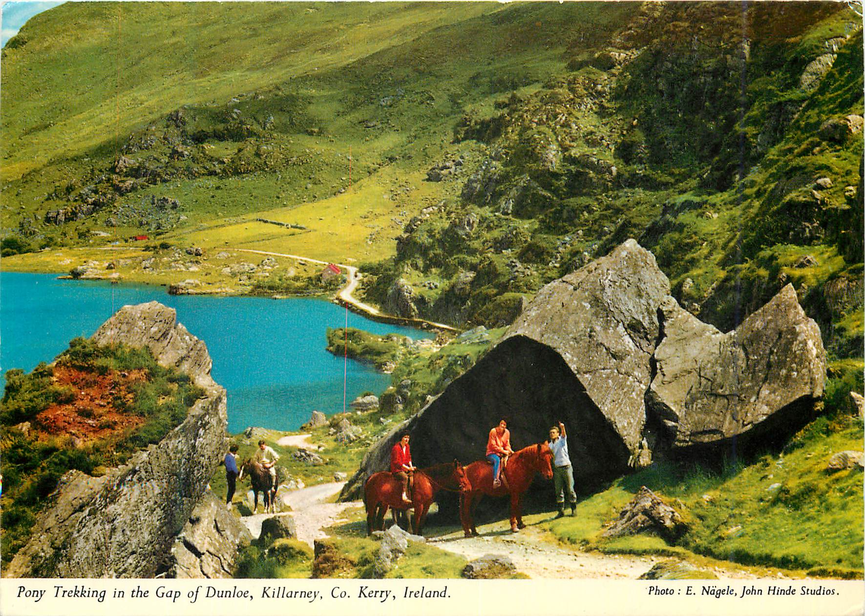 CPM Pony trekking in the Gap of Dunloe Killarney Co Kerry Ireland 