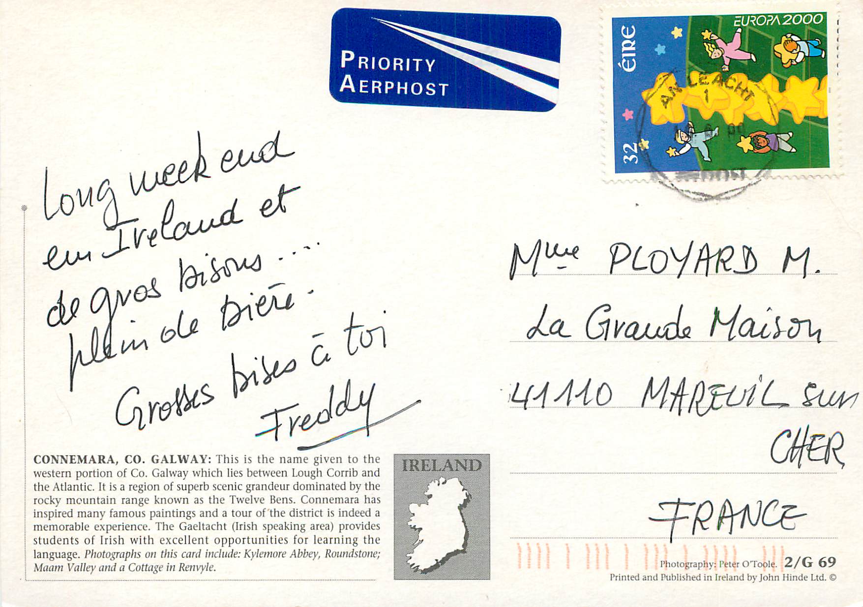 CPM Connemara Ireland Co Galway  — Back