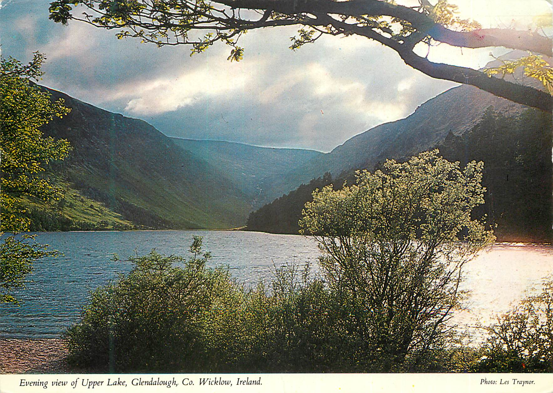 CPM Evening view of Upper Lake Glendalough Co Wicklow Ireland 