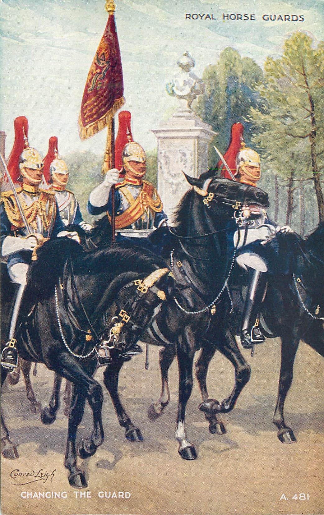 CPM Royal House Guards Changing the guard Militaria Militaria